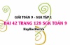 Giải bài 42 trang 128 SGK Toán 9 tập 1